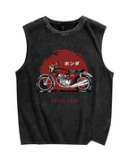 HONDA CB750 FOUR Vintage Distressed Washed Tank Top