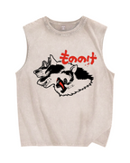Mononoke Vintage Distressed Washed Tank Top