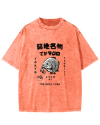 Japanese Seafood Market Pattern Vintage Distressed T-shirt
