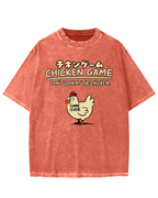 Chicken Game Vintage Washed T-shirt