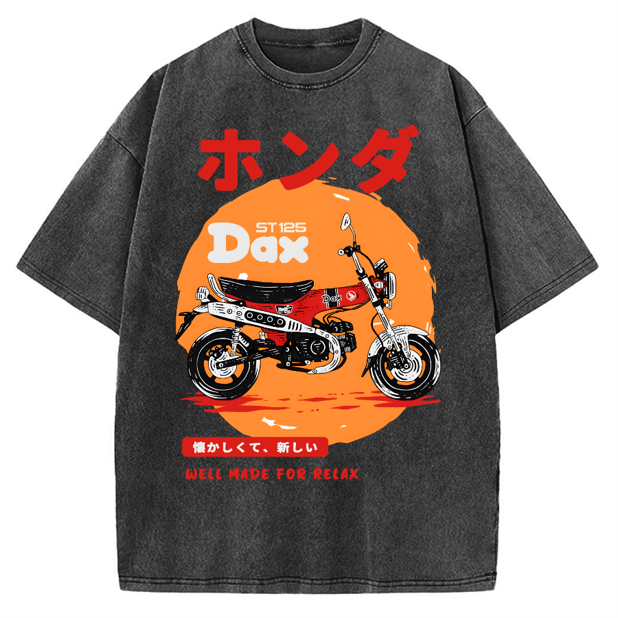 Dax-Japanese Design Vintage Washed T-shirt