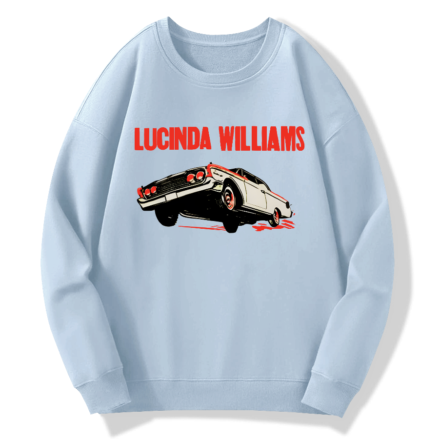 Lucinda Williams Cotton Pullover Sweatshirt