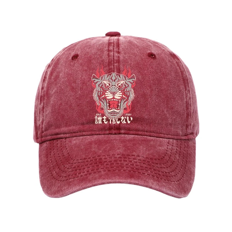 Retro Tiger Japanese Washed Cap