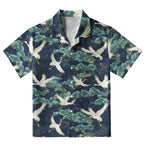 Cranes And Clouds Aloha Hawaiian Shirt