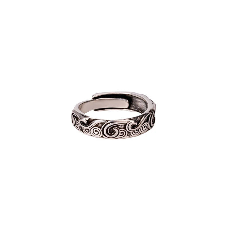 Retro Wave Clouds Ring