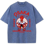 Osaka Octopus Monster Japan Washed T-Shirt