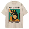 Cat Hugging Person Washed T-Shirt