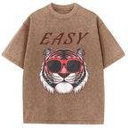 Easy Pink Tiger Washed T-Shirt