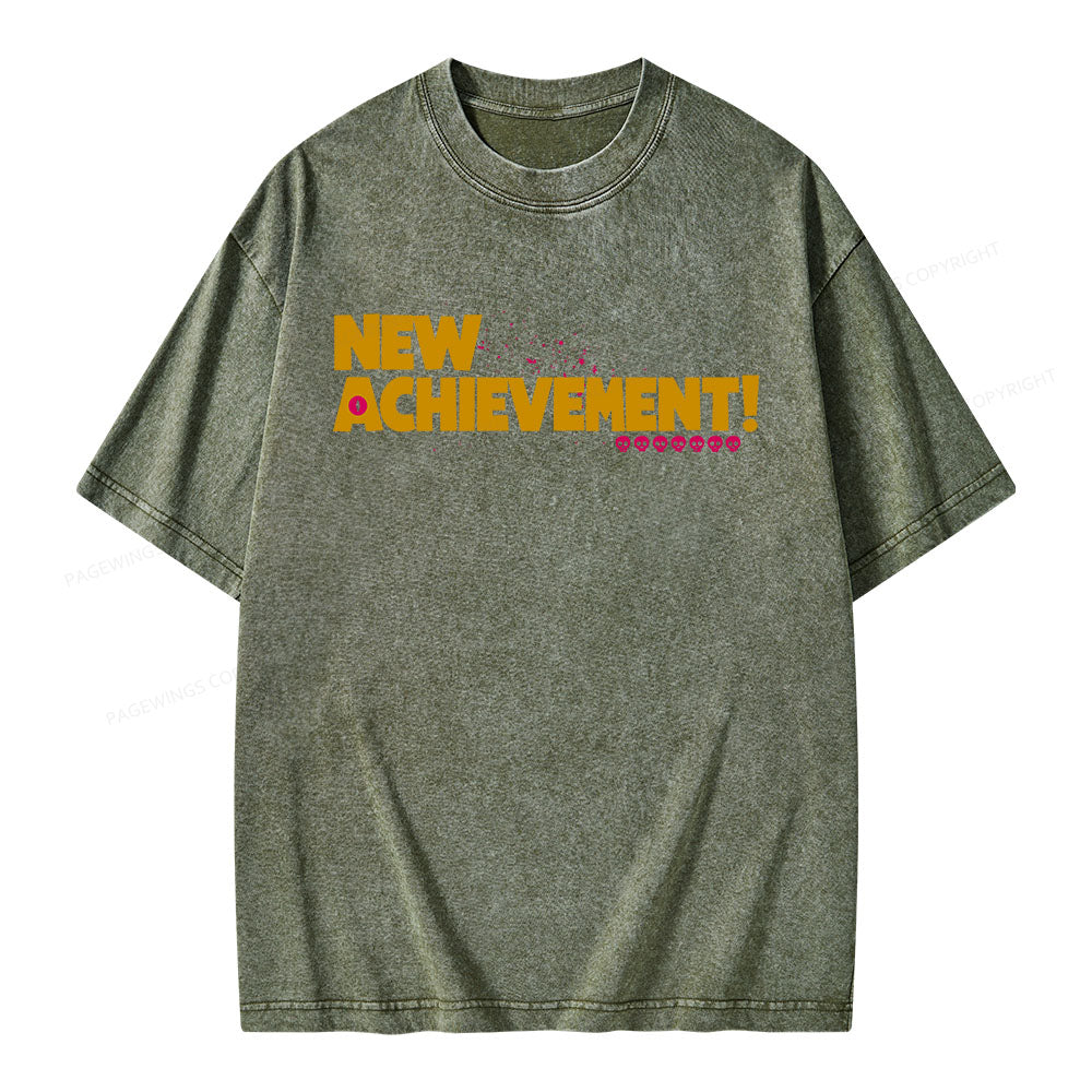 New Achievement Unisex Washed T-shirt