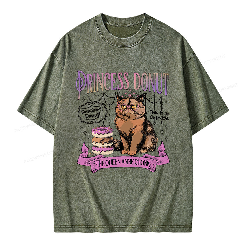 Princess Donut Unisex Washed T-shirt