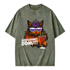 Goddammit Donut Unisex Washed T-shirt