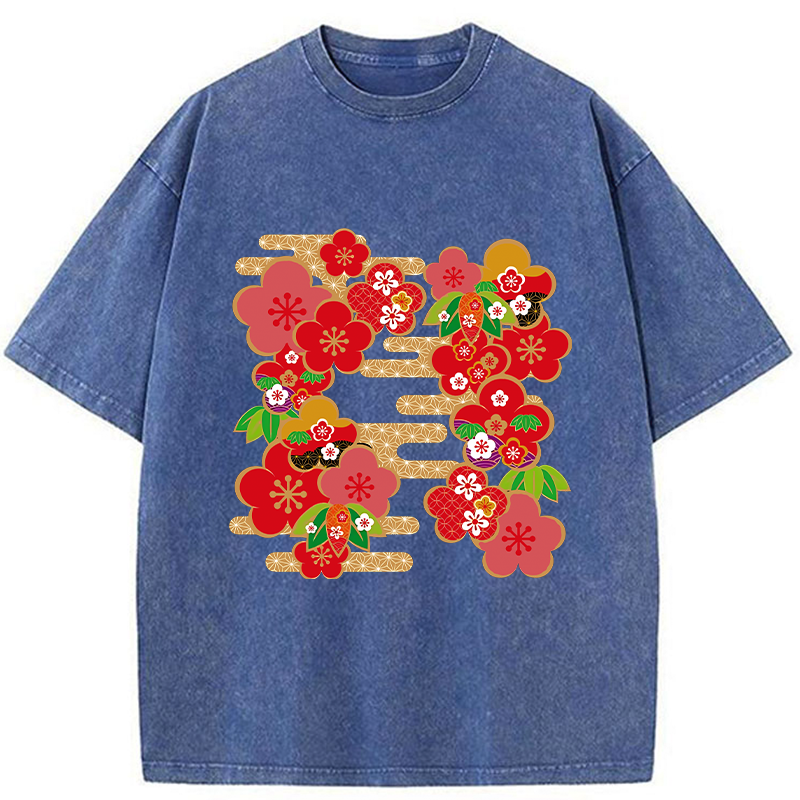 Japanese Sakura Washed T-Shirt