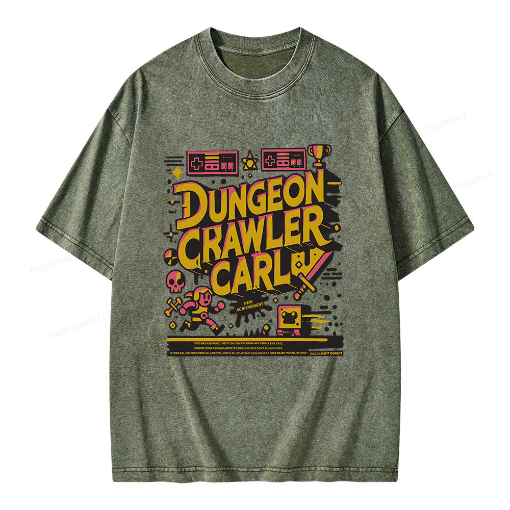 Book New Achievement Unisex Washed T-shirt