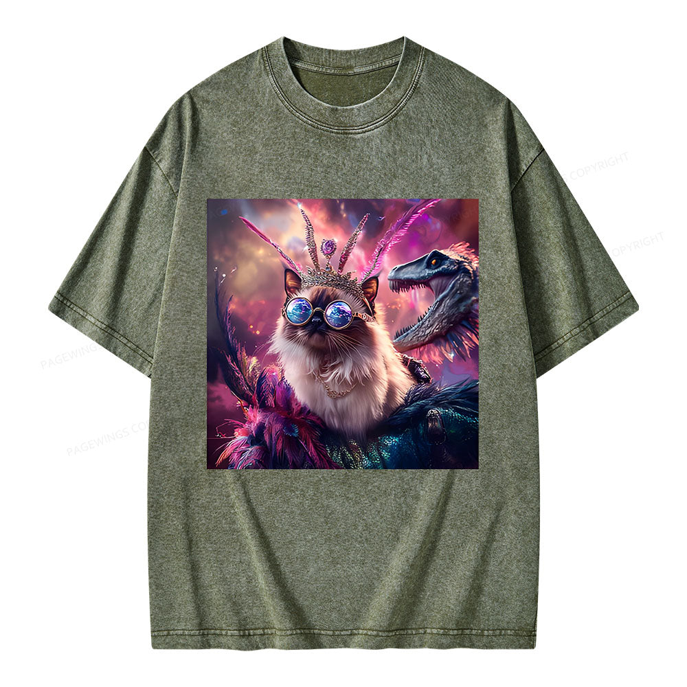 Princess Donut & Mongo Unisex Washed T-shirt