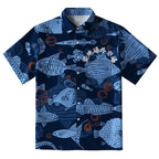 Various Types Of Fish Button-up Shirt