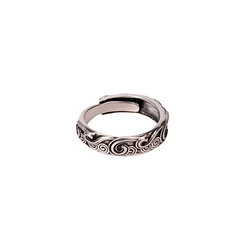 Retro Wave Clouds Ring