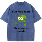 Funny Frog Kanji Washed T-Shirt
