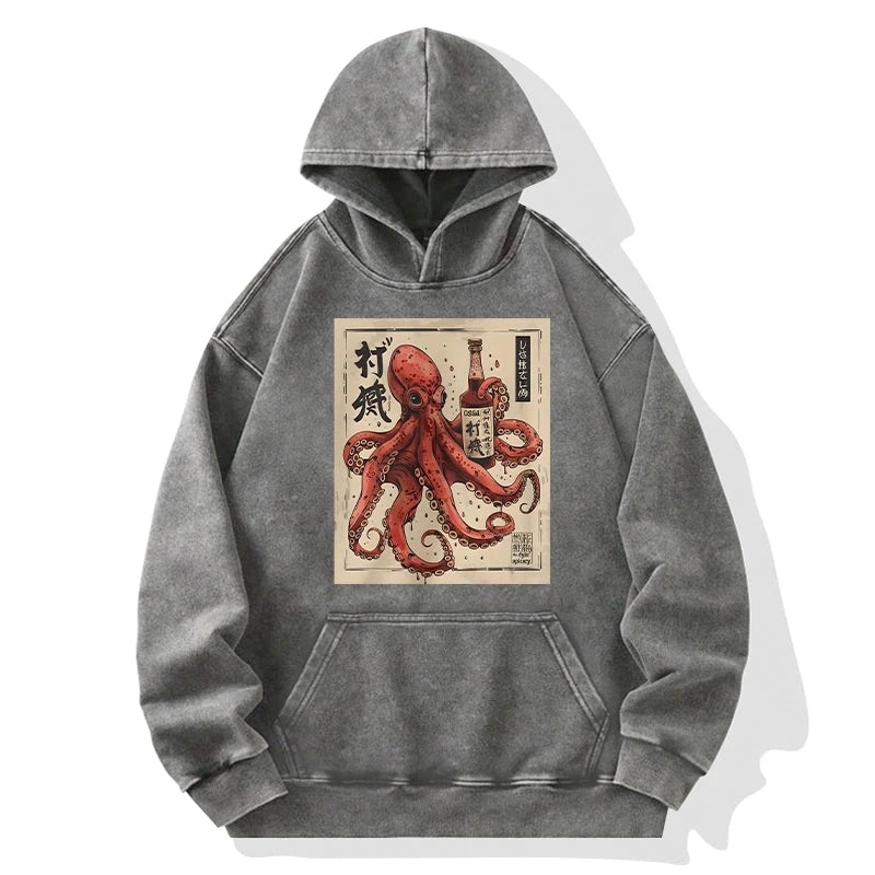 Osaka Saké Octopus Washed Hoodie