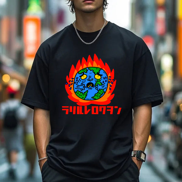 Japanese Graffiti Cotton T-shirt
