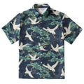 Cranes And Clouds Button-up Shirt