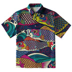 Colorful Japanese Koinobori Button-up Shirt