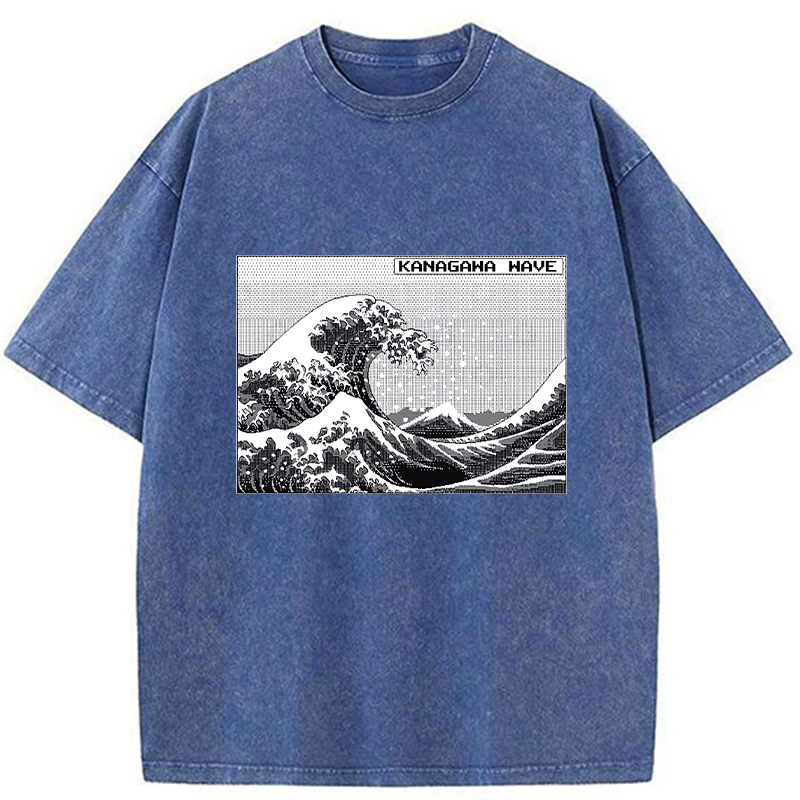 Kanagawa Wave Washed T-Shirt