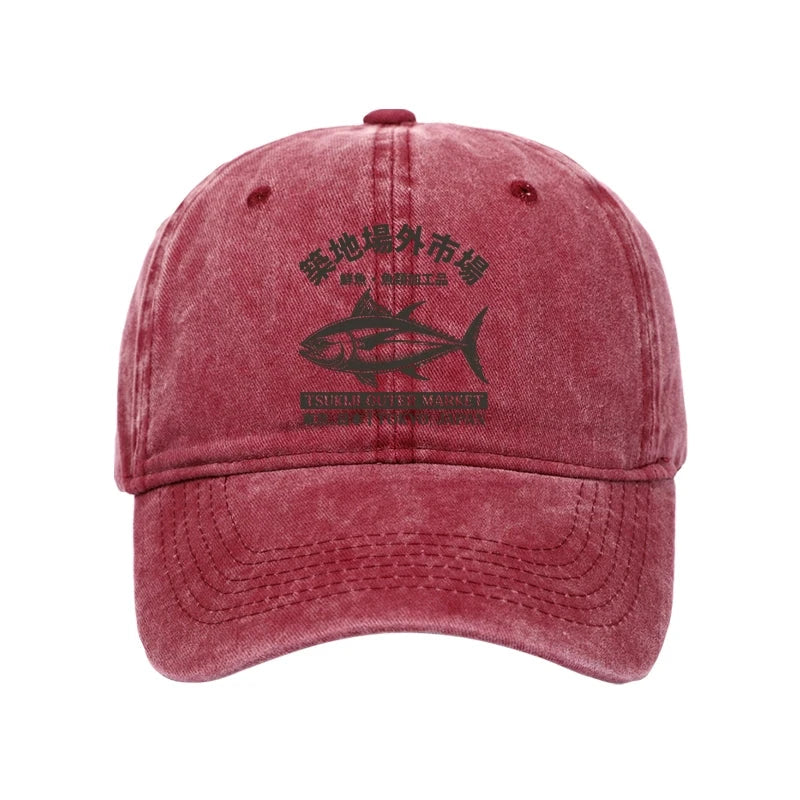 Sakana Tsukiji Fish Market Washed Cap