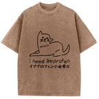 Cats Who Need Ibuprofen Washed T-Shirt
