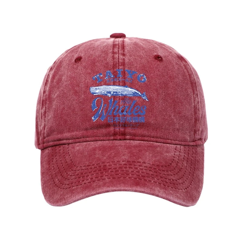 Japan Taiyo Whales Washed Cap