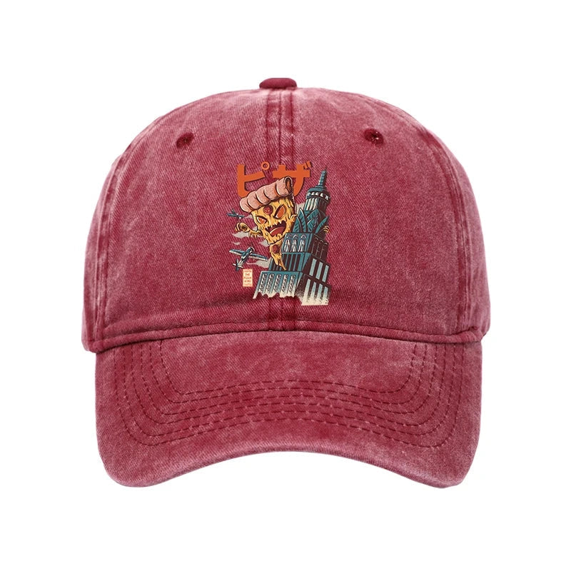 Great Pizza Kaiju Japanese Washed Cap