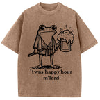 Happy Hour Frog Washed T-Shirt