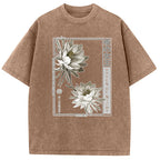 Japanese Epiphyllum Washed T-Shirt