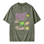 Unisex Amaze Printed Washed Tee