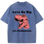 Unisex Prehistoric Love Washed T-Shirt