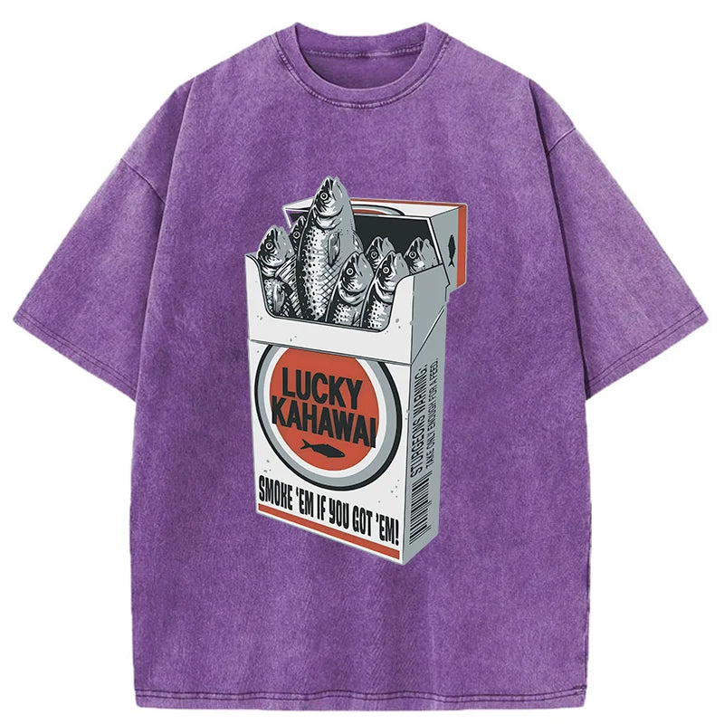 Japanese Lucky Kahawai Washed T-Shirt