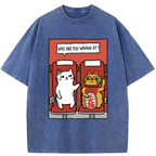 Unisex Who Are You Waving At Washed T-Shirt
