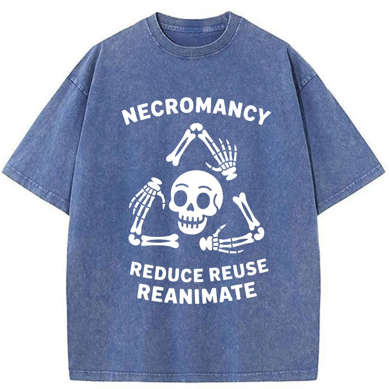Unisex 3R Skull  Washed T-Shirt