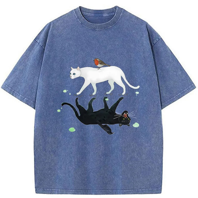 Unisex Opposite Underwater World Washed T-Shirt