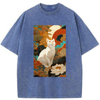 Unisex White Guardian Of The Vermilion Sun Washed T-Shirt