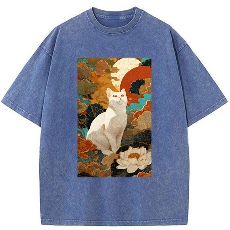 Unisex White Guardian Of The Vermilion Sun Washed T-Shirt