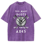 Unisex Viking Quotes Meme Washed T-Shirt