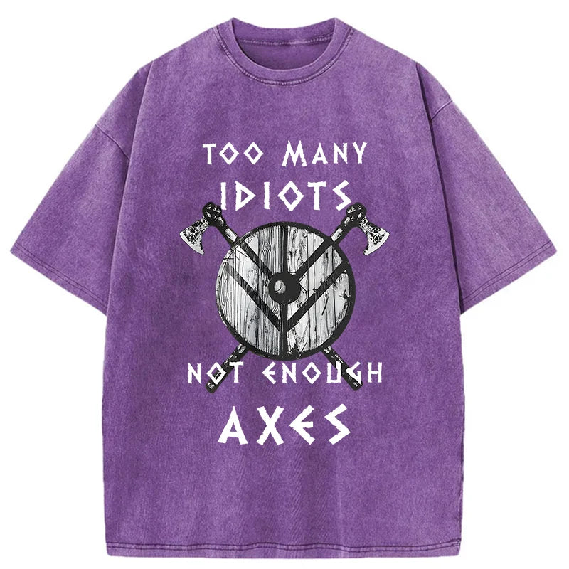 Unisex Viking Quotes Meme Washed T-Shirt