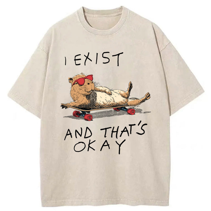 Unisex Existentially Chill Washed T-Shirt