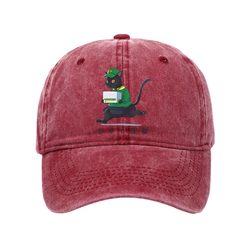 Black Cat Appreciation Day Washed Cap