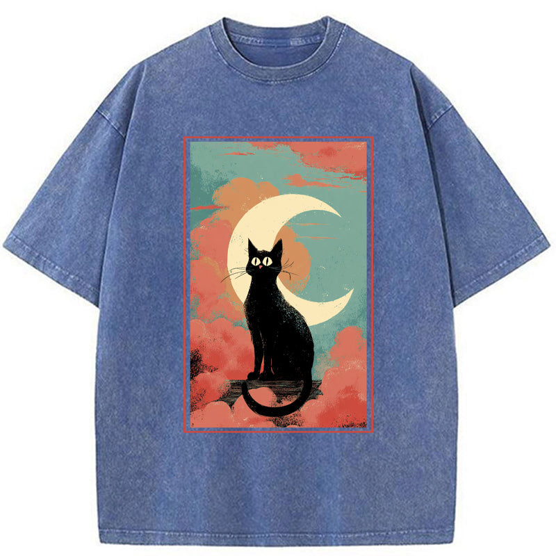 Unisex The Crescent Watcher Washed T-Shirt