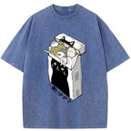 Unisex Have A Catgarette？ Washed T-Shirt