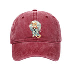 Samurai Shiba Dog Japanese Washed Cap