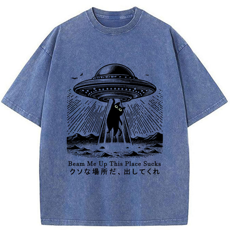 Unisex Please Take Me Away Washed T-Shirt