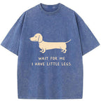 Unisex Wait For The Dachshund Washed T-Shirt