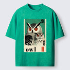 Unisex Eagle Owls Washed T-Shirt